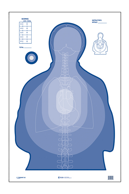 Action Target Transitional Target II, Blue, 24.5" x 40", 100 Per Box
