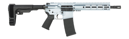 Shark Coast Tactical Arctic Gun Candy 5.56mm, 10.50" Threaded Barrel, Picatinny Rail, M-Lok Handguard, SB Tactical SBA3 Brace, Polymer Grip, 30rd