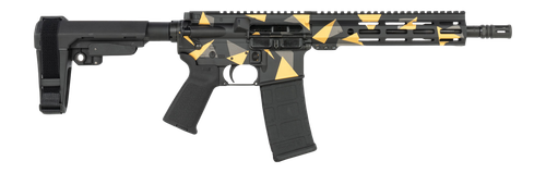 Shark Coast Tactical Geodesic 5.56mm 30rd, 10.5" Threaded Barrel, Picatinny Rail, M-Lok Handguard, Polymer SB Tactical SBA3 Brace, Polymer Grip