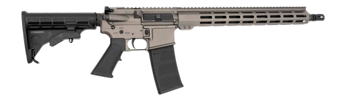 Andro Corp ACI-15 Bravo 5.56mm 30rd,16" Black Nitride Threaded Barrel, Tungsten Aluminum Receiver Picatinny Rail, M-Lok Handguard, M4 Black Polymer Stock, Black A2 Grip