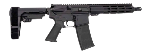Andro Corp ACI-15 Halo 300 Blackout 30rd,10" Barrel, Black Anodized Aluminum Receiver Picatinny Rail, M-Lok Handguard, Black Polymer SBA3 Brace, A2 G