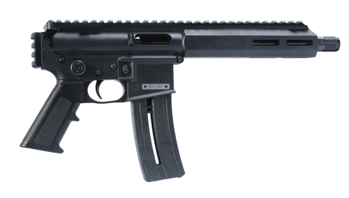 Mountain Bill Gun Lab Goat-15 Atom 22 LR 1 Shot 7.80" Black Oxide Threaded Barrel, Black, Picatinny Rail, M-Lok Handguard, Black Polymer Grip