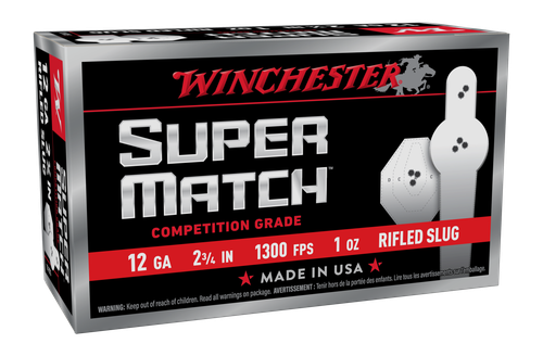Winchester Super Match, 12 Gauge, 2.75", d Slug, 1 oz, 10rd Box