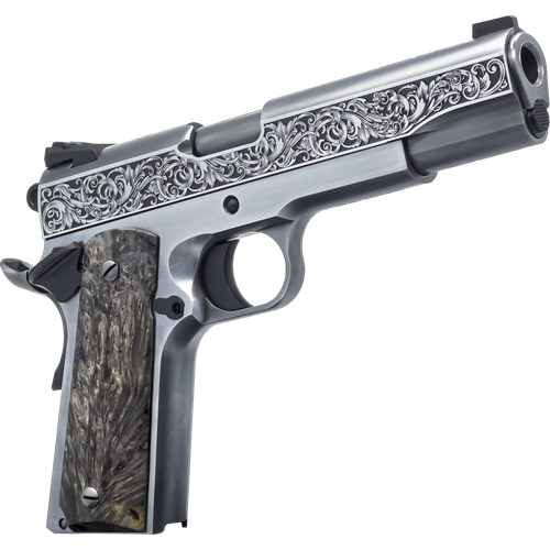 Dickinson Adam 1911 Ottaman Full Size 45 ACP 8rd,5" Black Barrel, Steel B Serrations Slide, Steel Frame Beavertail