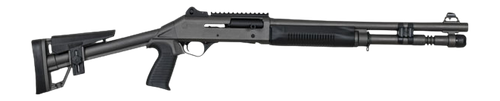 Panzer Arms M4 3" 5rd,18.50" Tactical Barrel, Gray Tactical Gray Aluminum Receiver Picatinny Rail, Black Skeleton Synthetic Stock & Grip