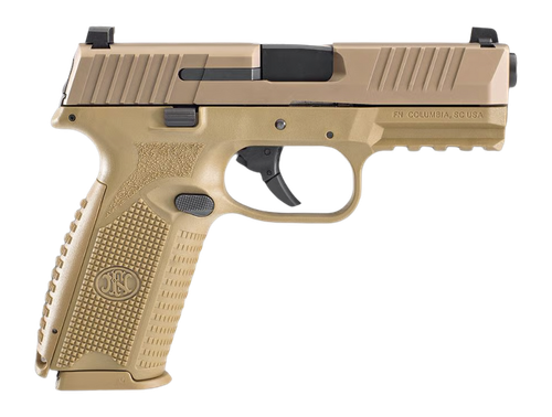 FN 509 9mm, 4" Barrel, Flat Dark Earth, Ambidextrous Controls, Optics-Ready, 2x15rd