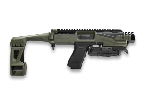 FAB Defense KPOS Scout, Pistol Conversion Kit, Folding Brace, Ambi Charging Handle, Fits Glock 17/19, ODG