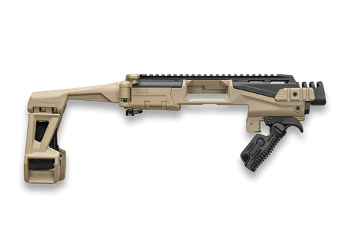 FAB Defense KPOS Scout, Pistol Conversion Kit, Folding Brace, Ambi Charging Handle, Fits Glock 17/19, FDE