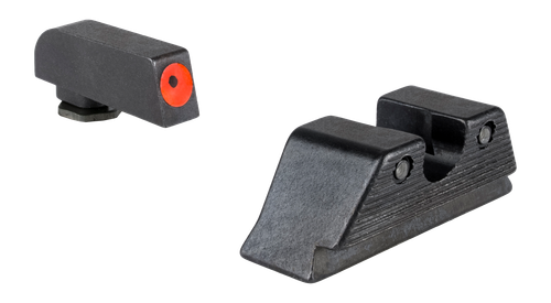 Trijicon HD Tritium Sight Set, Fits Glock 21/20/29/30/41 MOS (Including S and SF Variants), Green Tritium with Orange Outline Front, Green Tritium with Black Outline U Notch Rear
