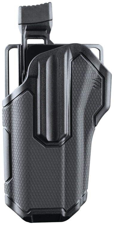 Blackhawk Omnivore L2 Multi-Fit Holster, Fits More Than 150 Styles of Semi-Automatic Handguns with Accessory Rail, Thumb Activated Active Retention Mechanism, Level 2 Retention, Left Hand, Black