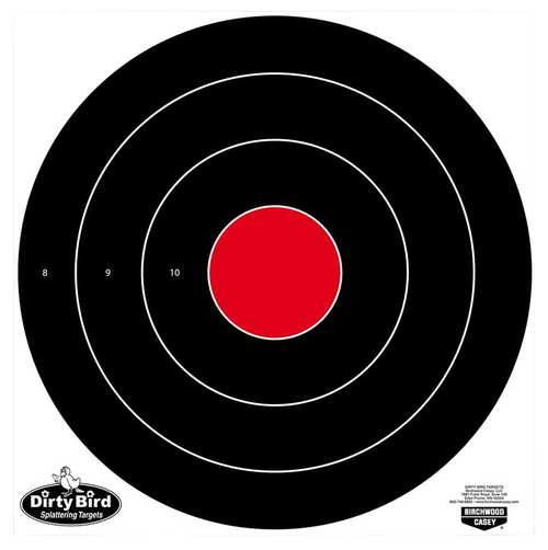 Birchwood Casey Dirty Bird, Bullseye Target, 17.25", 5 Targets