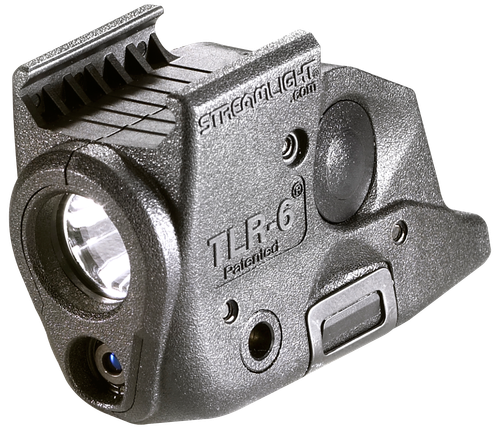 Streamlight TLR-6, Tac Light laser, Springfield XD With Rail, White LED and Red Laser, 100 Lumens, Includes 2 CR 1/3N Lithium Batteries, Black
