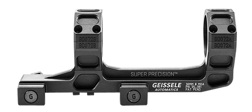 Geissele Automatics Super Precision Scope Mount/Ring Combo Black Anodized AR-15/M4 Extended 30mm Tube Aluminum AR-Platform