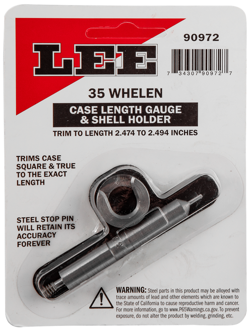 Lee Precision Case Length Ga 35 Whelen Steel Works With Cutter/Lock Stud