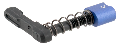 Strike Magazine Catch Magazine Catch made of Black Steel with Blue 6061-T6 Aluminum Release Button for AR-Platform