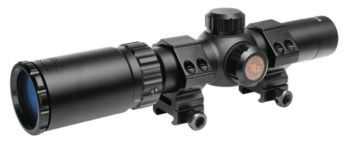 Truglo TG8514BC Tru-Brite 30 Hunter 1-4x 24mm Obj 92.6-23.03 ft @ 100 yds FOV 30mm Tube Black Circle Duplex