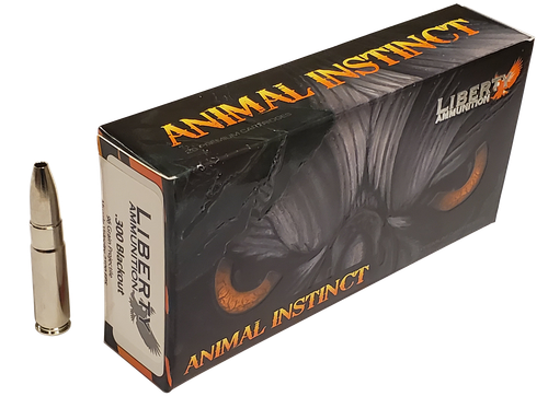 Liberty Ammunition Animal Instinct 300 AAC Blackout/Whisper (7.62x35mm) 96gr 20rd Box