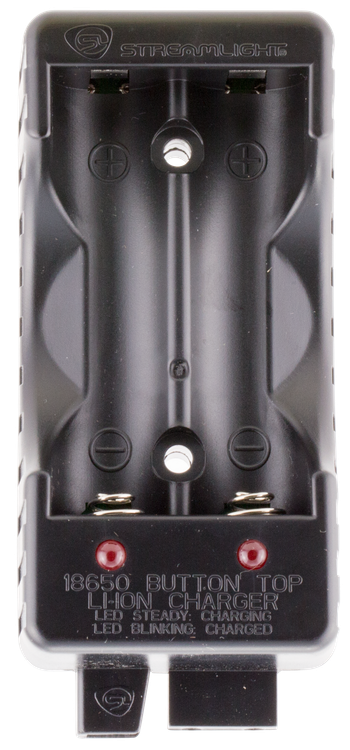 Streamlight Battery Charger Dual Channel Black 18650 Li-ion Rechargeable Battery
