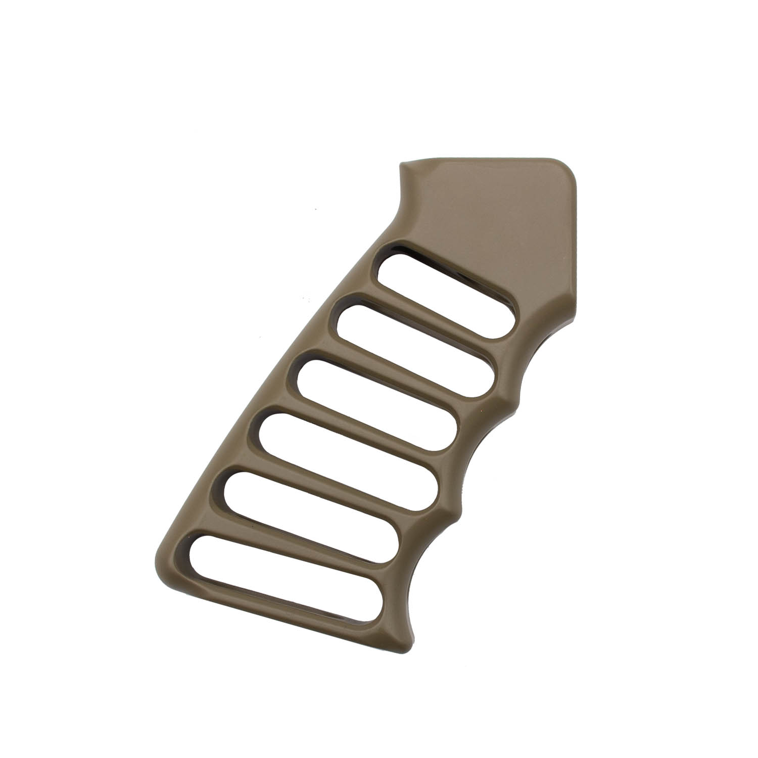 Guntec AR-15 Ultralight Skeletonized Aluminum Grip, FDE
