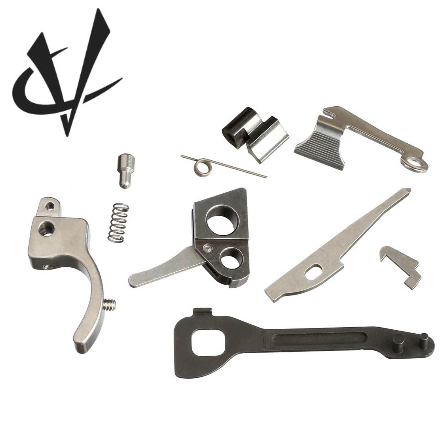 Volquartsen Pistol Competition Kit, Ruger MKIII, Silver Bolt Release, Stainless Trigger
