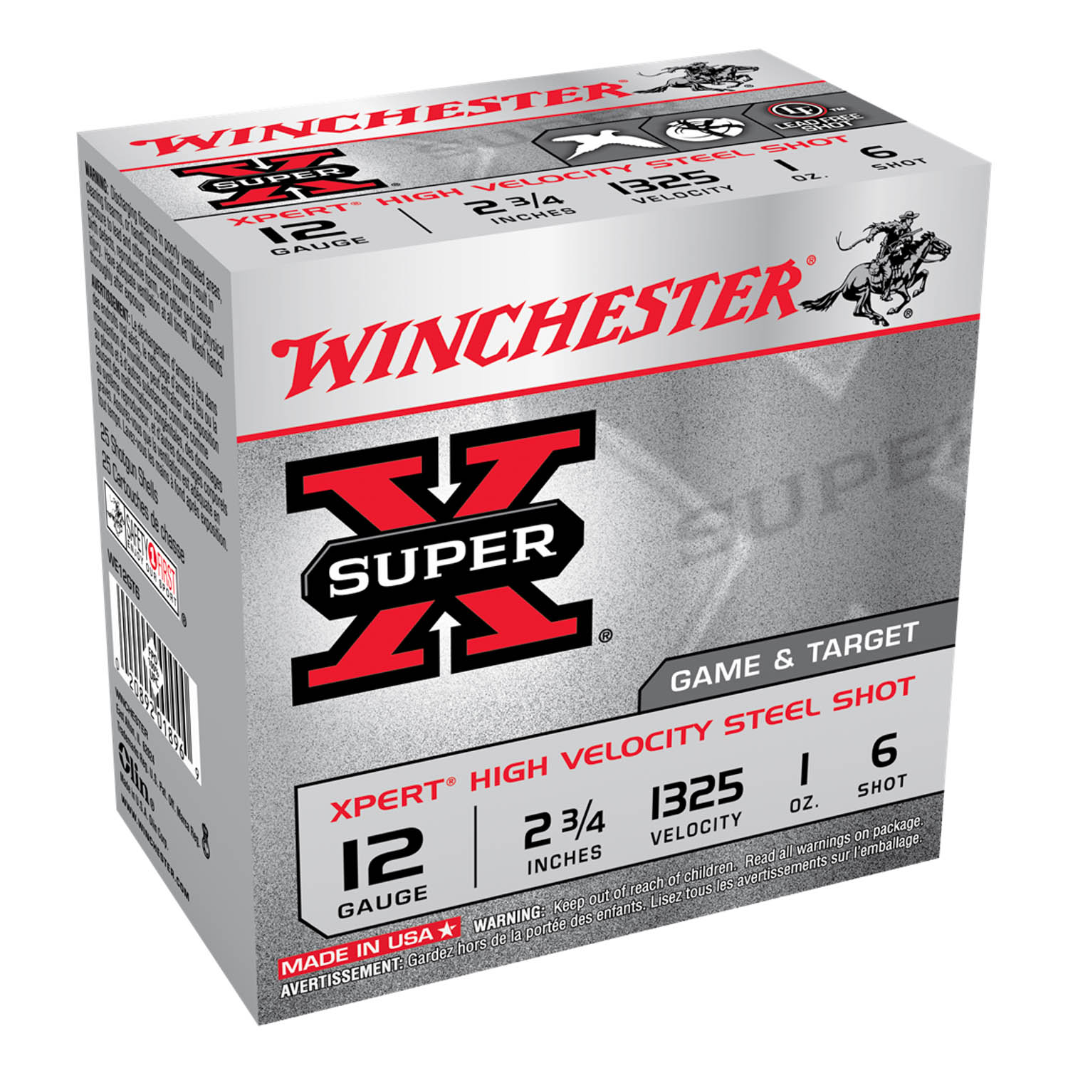 Winchester Xpert Steel 12 Gauge 2-3/4" 1oz. #6 Shot, 25 Round Box