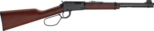 Henry H01 Classic 22 LR, 18.5" Barrel,rd Blued, Straight Grip American Walnut Stock, Adjustable Semi-Buckhorn Rear Sight, Hooded Blade Front Sight, 12rd, Large Loop Lever
