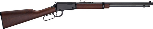 Henry H01 Frontier 17HMR, 20" Barrel, Octagon Blued, Straight Grip American Walnut Stock, Adjustable Semi-Buckhorn Rear Sight with Diamond Insert, Brass Bead Front Sight, 13rd