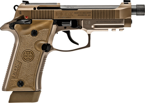 Beretta 80X Cheetah 380 ACP, 4.4" Threaded Barrel, Desert, 10rd