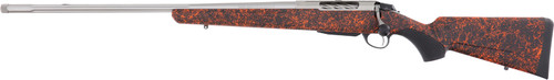 Tikka T3x Roughtech 7mm PRC 3rd,24.30" Stainless Fluted Threaded Barrel, Stainless Steel Drilled & Tapped Receiver, Ember Roughtech Synthetic Stock, Left Hand