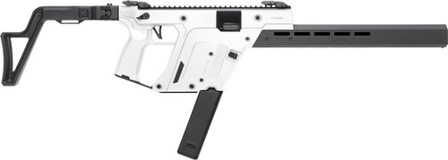 Kriss VECTOR CRB Gen III 45ACP, 16" Threaded Barrel, .578X28 Thread Pitch, Matte Alpine White, Low-Profile Flip-Up Sights, 3-Position Adj Folding Stock, 1 Magazine, 30rd