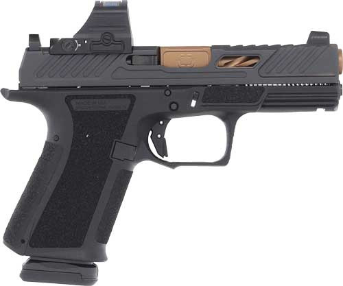 Shadow Systems MR920 Elite 9mm, 4" Bronze Spiral Fluted Barrel, Nitride Slide, Holosun 507c Red Dot, Flat Faced Trigger, Tritium Front Sight, Flared Magwell, 2x15rd Mags