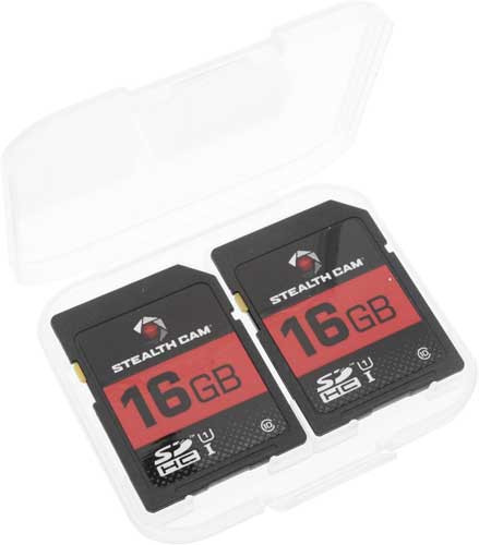 Stealth CAM Sdhc Memory Card 16GB 2PK Super Speed Class 10