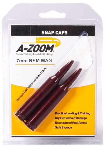 A-Zoom Metal Snap Caps 7mm Remington Magnum 2/ct 12252