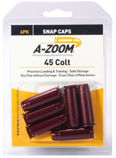 A-Zoom Revolver Snap Cap 45Colt 6Pack 16124