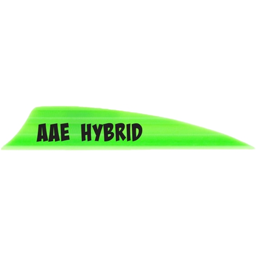 AAE AAE Hybrid 2.0 Shield Cut Vanes Bright Green 50 pk. HY20BG50