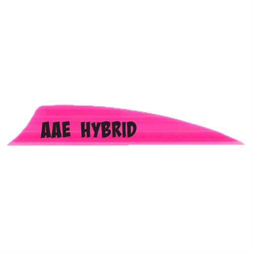 AAE AAE Hybrid 2.0 Shield Cut Vanes Hot Pink 50 pk. HY20HP50