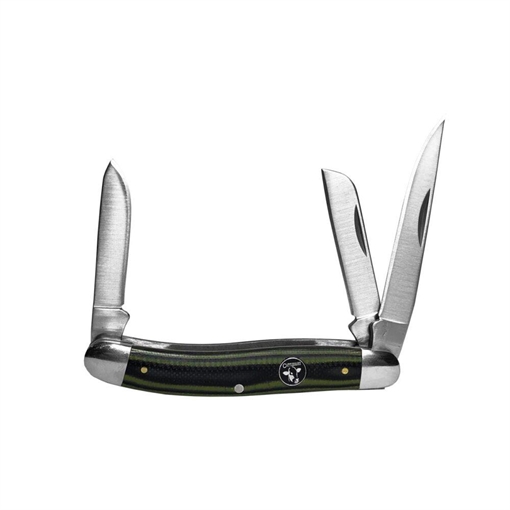 ABKT Cattleman Stockman Cowhand Series Knife 3 Blades Green CC0001GGN