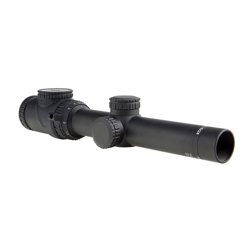 Trijicon AccuPoint 1-6x24mm Riflescope with BAC, Green Triangle Post Reticle, 30mm Tube, Matte Black, Capped Adjusters TR25-C-200092