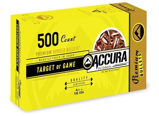 Accura Premium Powerbond Bullets 9mm .356" 115 gr RN 500/ct 9115RN