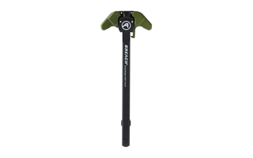 Aero Precision BREACH, AR-15 Charging Handle, Ambidextrous, Small Lever, Gas Deflection Shelf, Anodized Finish, Black and Olive Drab Green APRA700130C