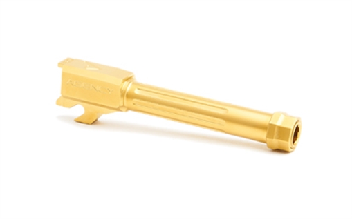 Agency Arms Mid Line Barrel, 9MM, For Sig P320C, Fluted and Threaded 1/2x28, Titanium Nitride, Gold ML320CT-FTIN
