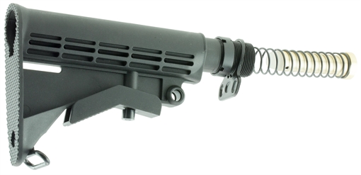 Aim Sports Mil-Spec Black Synthetic 6 Position Collapsible M4 for AR-Platform ARSTKCC