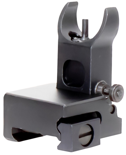Aim Sports AR Low Profile Front Flip Up Sight Black Anodized Low Profile for AR-15 MT200
