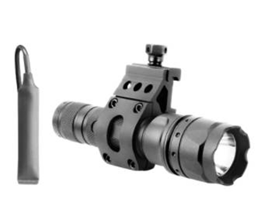 Aim Sports Flashlight Black Anodized 500 Lumens White CREE LED FHD500B