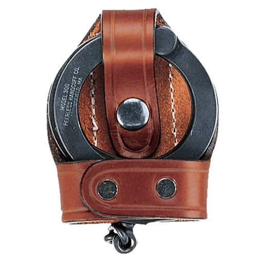Aker Leather Open Top Hinged Handcuff Case A606-BP
