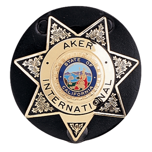 Aker Leather Star Badge Holder A592-TP