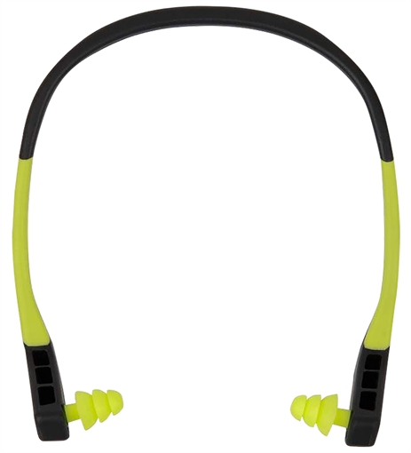 Allen Company ULTRX Banded Ear Plugs, NRR 22dB, Gray/Neon Yellow 4102