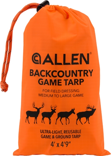 ALLEN COMPANY BACKCOUNTRY GAME TARP 4' X 4'9" BLAZE ORANGE 5911