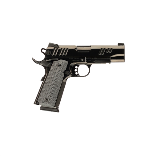 ALPHA FOXTROT AF1911-E HGA 45 AUTO 4.25IN BBL POLISHED BLACK DLC 7RD NOVAK SIGHTS AA01X4CND-PDBK07 AA01X4CND-PDBK08