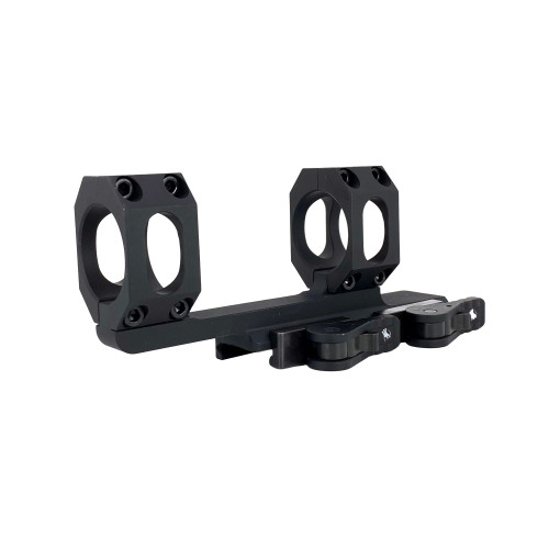 American Defense Mfg. AD-Recon Scope Mount, Dual Quick Detach,Vertical Spit Rings, 2" Offset, 34MM, Standard Height, TAC Aluminum Levers, Black AD-RECON-34-TAC